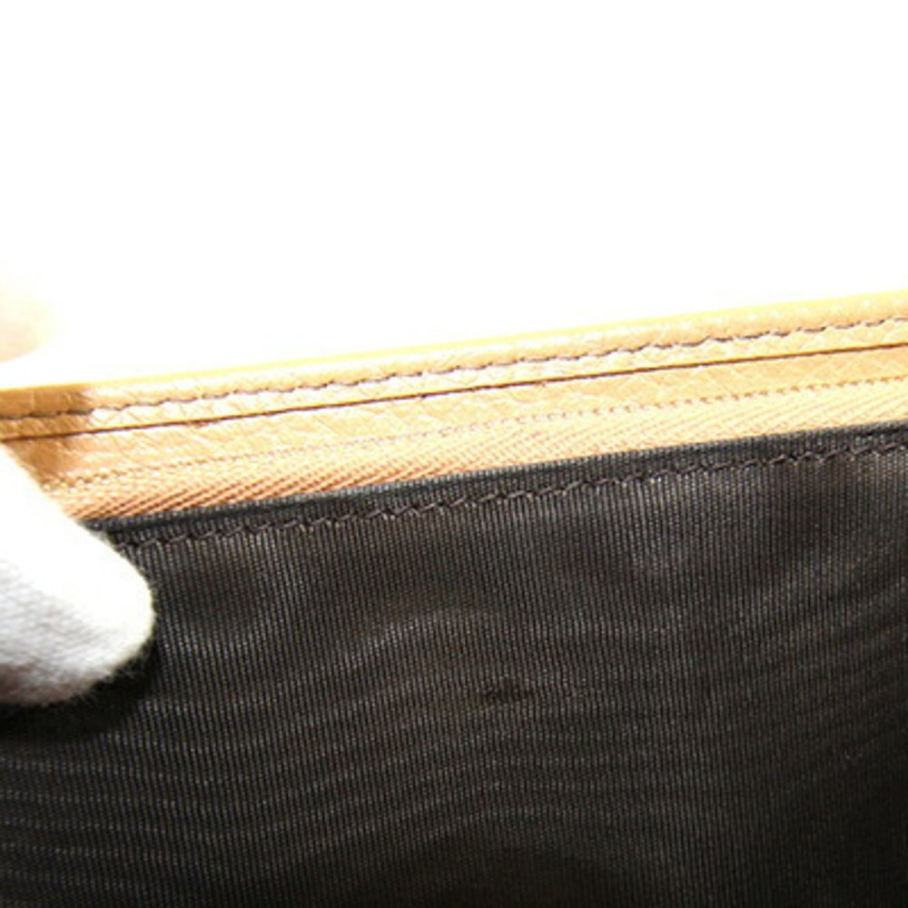 GUCCI Cream Leather Clutch Bag - Picture 8 of 9